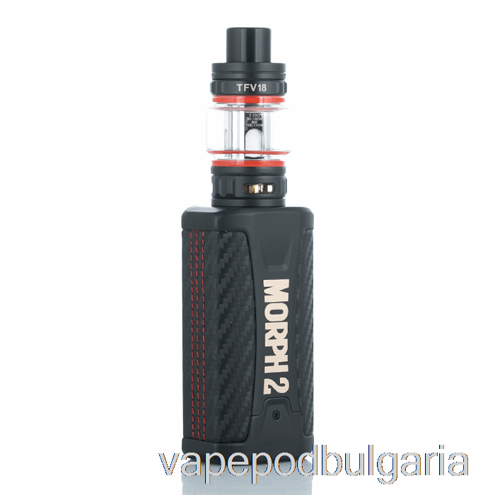 Vape 10000 Дръпки Smok Morph 2 230w Starter Kit Black Carbon Fiber